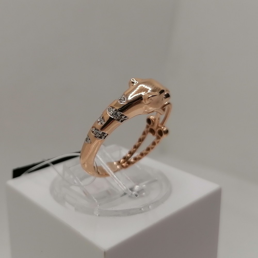 110320 КОЛЬЦО С КАМНЯМИ (Au 585)