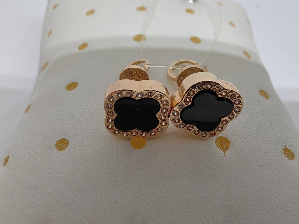 СЕРЬГИ ПУСЕТЫ с камнями (Au 585)