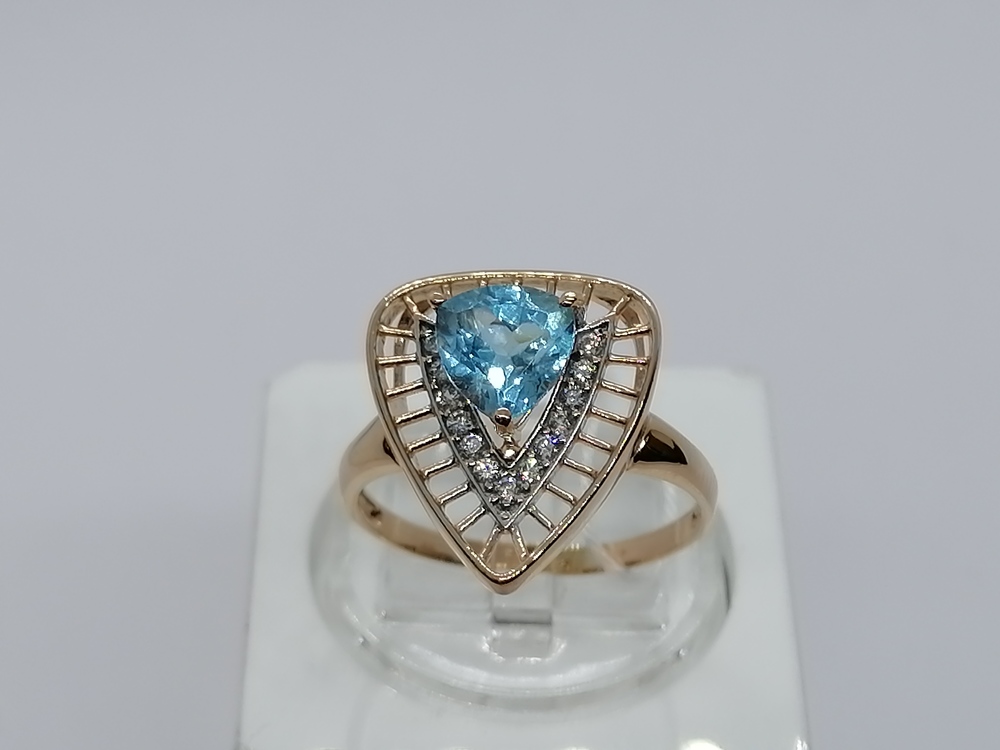 КОЛКМИ585 КОЛЬЦО С КАМНЯМИ (Au 585)