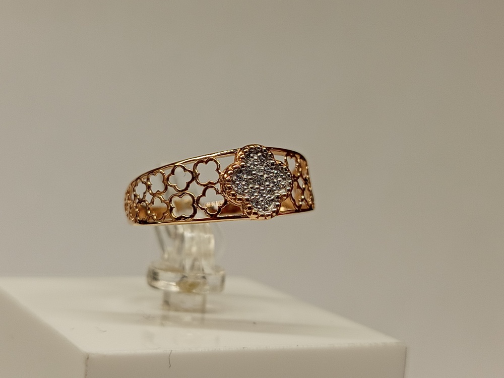 КОЛЬЦО С КАМНЯМИ (Au 585)