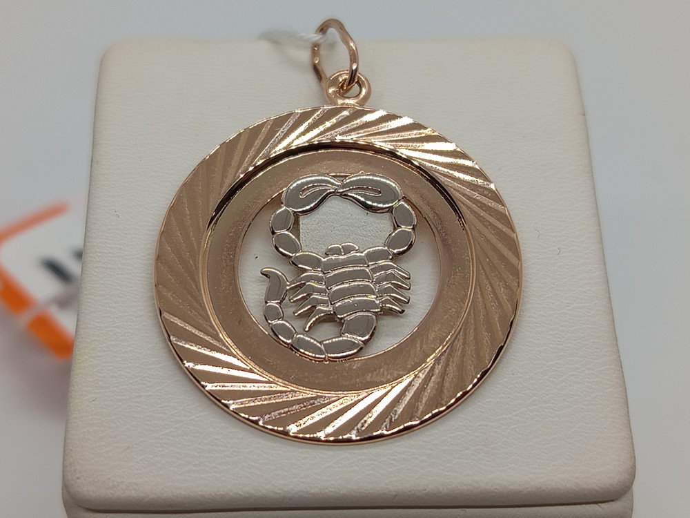 ПОДВЕСКА ЗНАК ЗОДИАКА СКОРПИОН Au 585