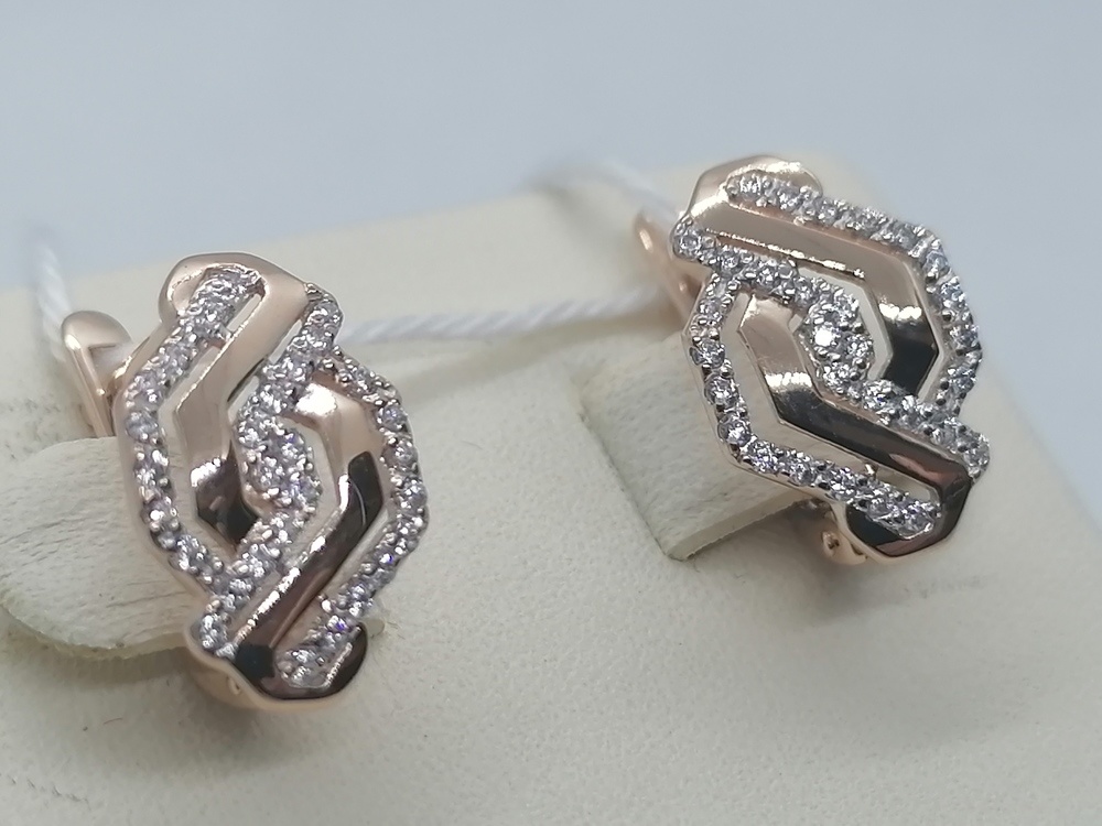 СЕРЬГИ С КАМНЯМИ (Au 585)