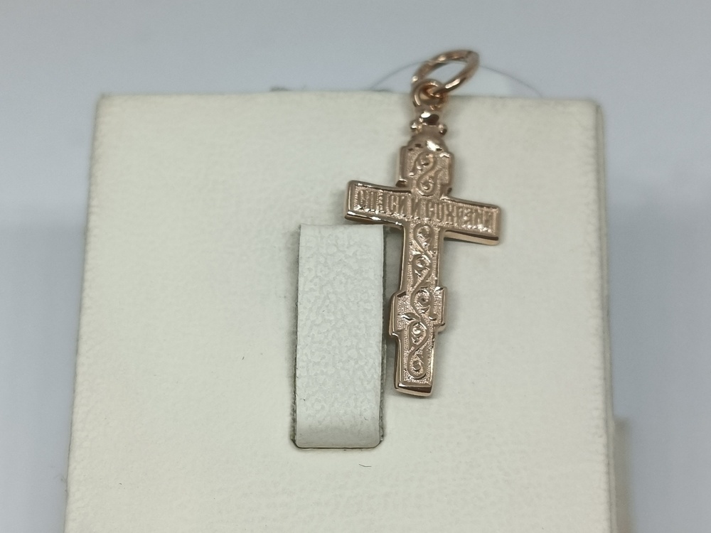 ПОДВЕСКА КРЕСТ без камня (Au 585)