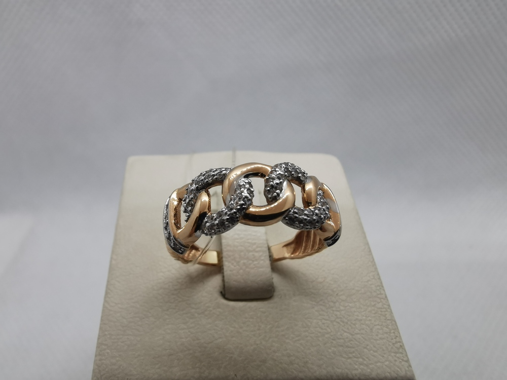 к4700 КОЛЬЦО С КАМНЯМИ (Au 585)