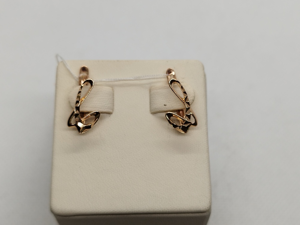 СЕРЬГИ БЕЗ КАМНЯ (Au 585)