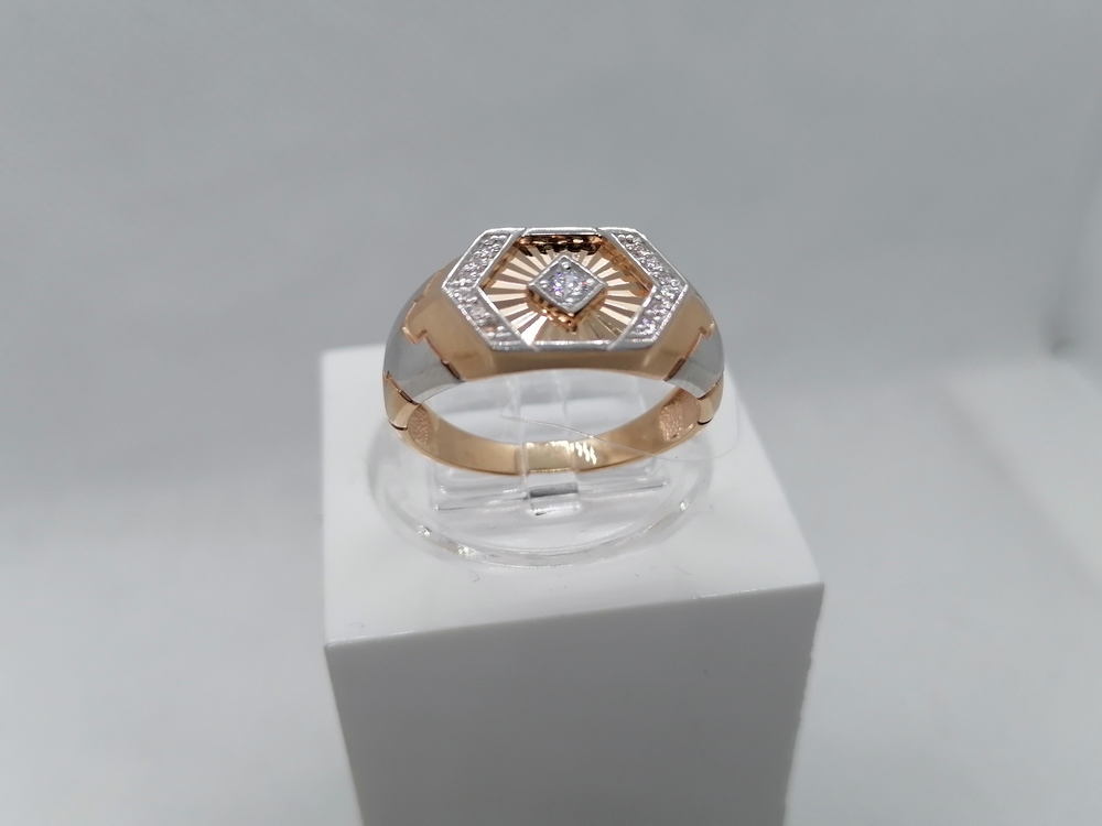 ПЕЧАТКА С КАМНЯМИ (Au 585)