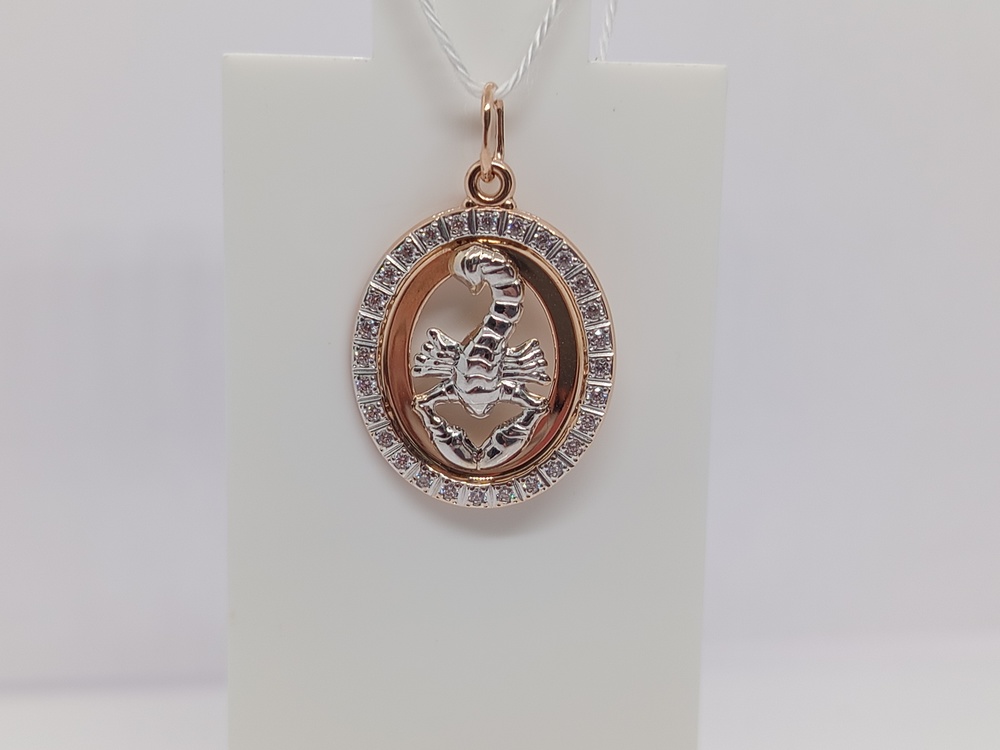 ПОДВЕСКА ЗНАК ЗОДИАКА РАК Au 585