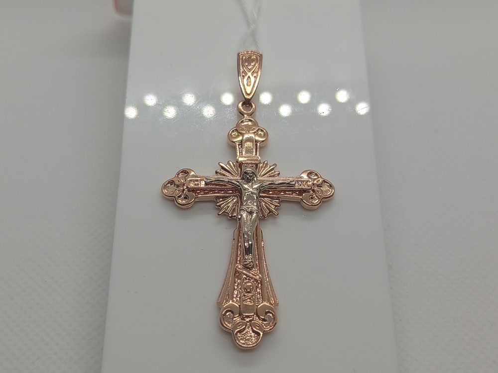 ПОДКБК585 ПОДВЕСКА КРЕСТ БЕЗ КАМНЯ (Au 585)