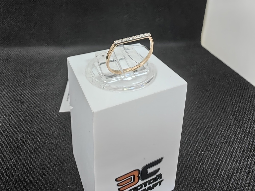 КОЛЬЦО С КАМНЯМИ (Au 585)