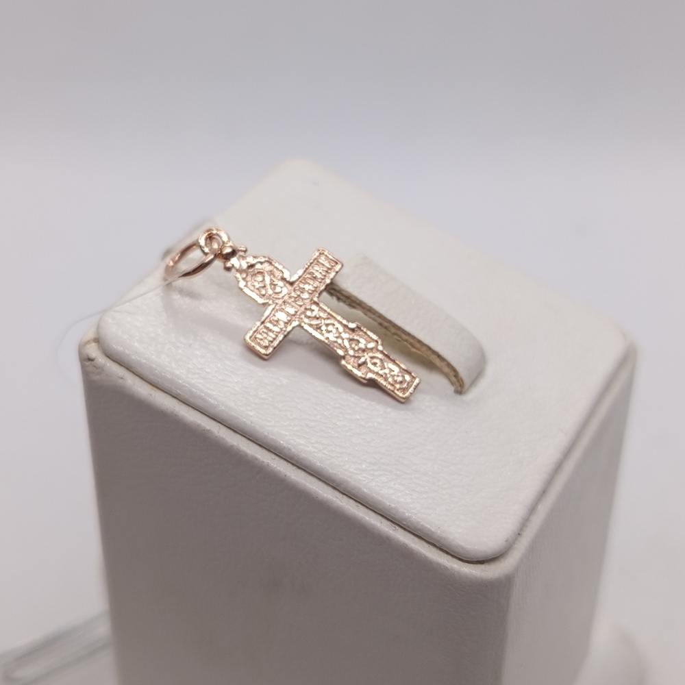 ПОДВЕСКА КРЕСТ без камня (Au 585)