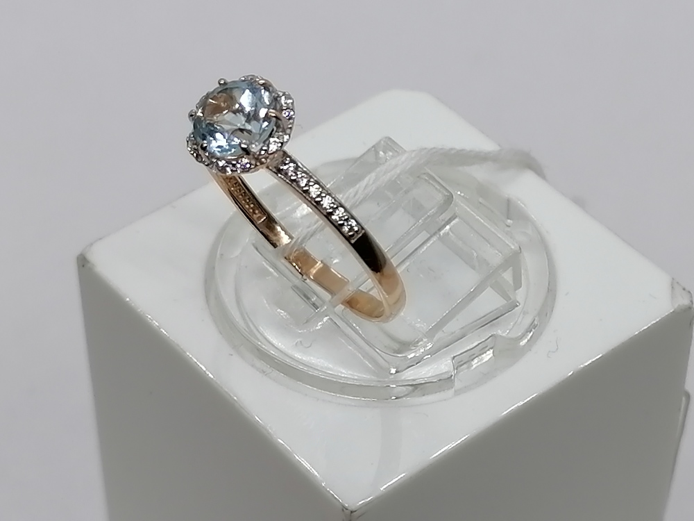 КОЛКМИ585 КОЛЬЦО С КАМНЯМИ (Au 585)
