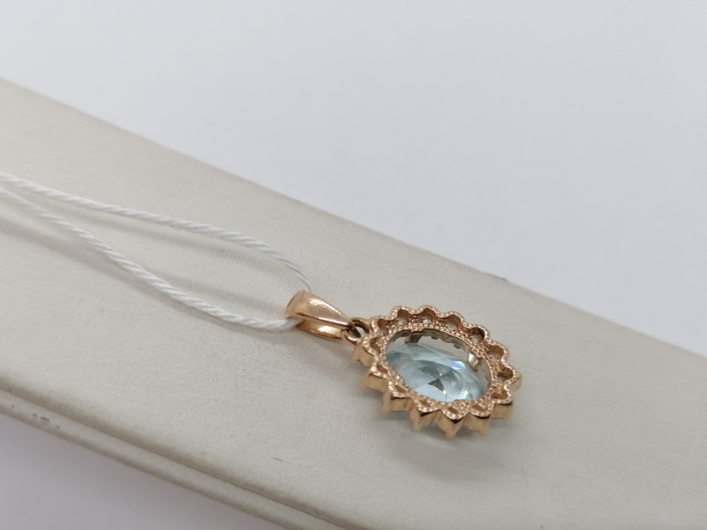 ПОДКМИ585 ПОДВЕСКА С КАМНЯМИ (Au 585)