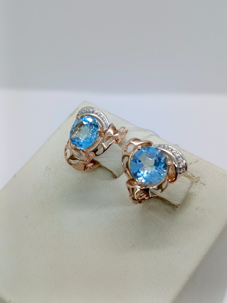 СЕРЬГИ С КАМНЯМИ (Au 585)