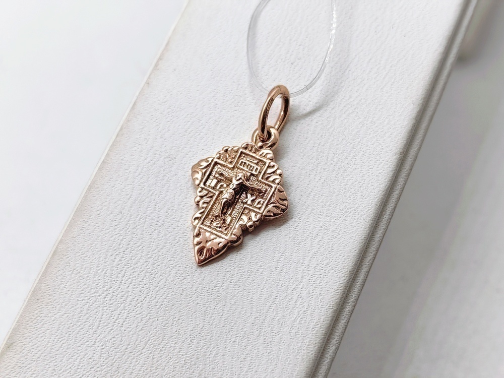 ПОДВЕСКА КРЕСТ без камня (Au 585)