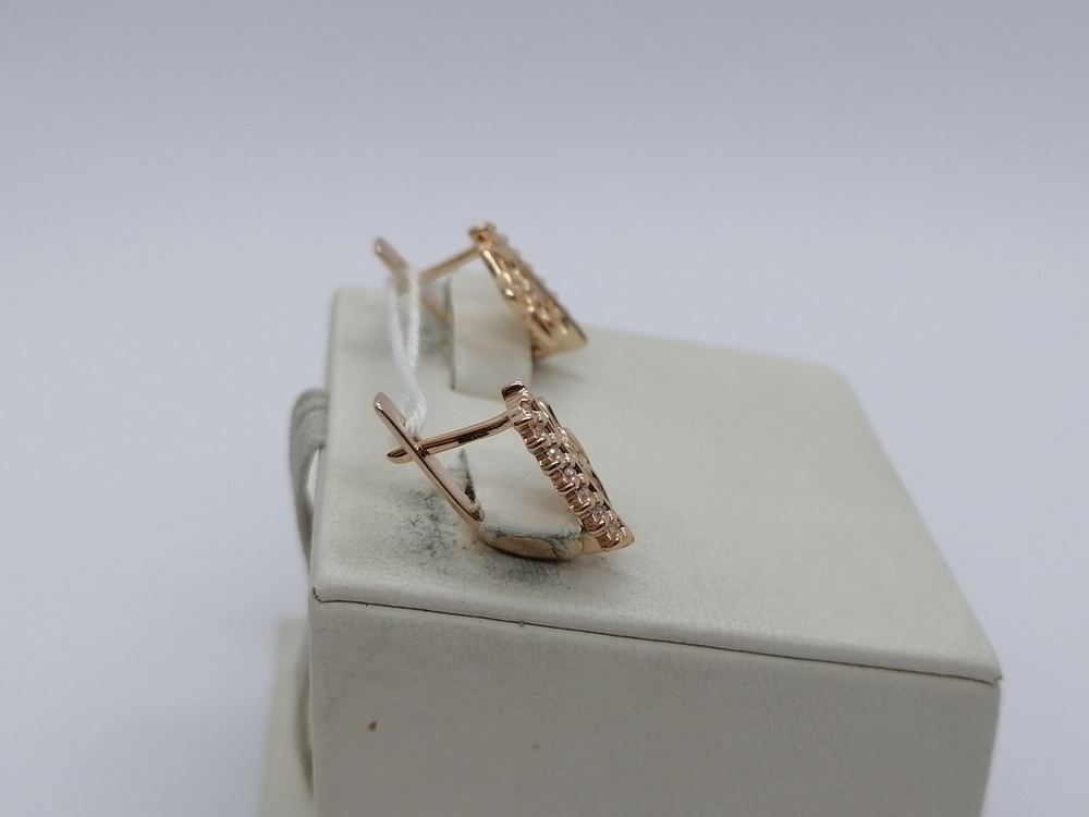 СКМИ585 СЕРЬГИ С КАМНЯМИ (Au 585)