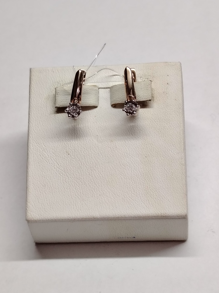 СЕРЬГИ С КАМНЕМ (Au 585)