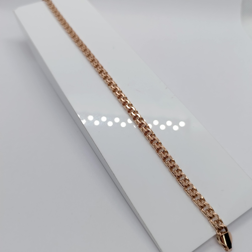 БЛБ585 БРАСЛЕТ ПОЛНОВЕСНЫЙ Бисмарк (Au 585)