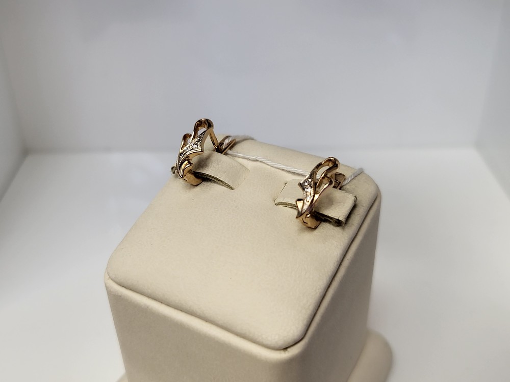 СКМИ585 СЕРЬГИ С КАМНЯМИ (Au 585)