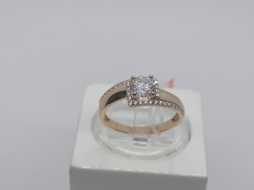 КОЛКМИ585 КОЛЬЦО С КАМНЯМИ (Au 585)