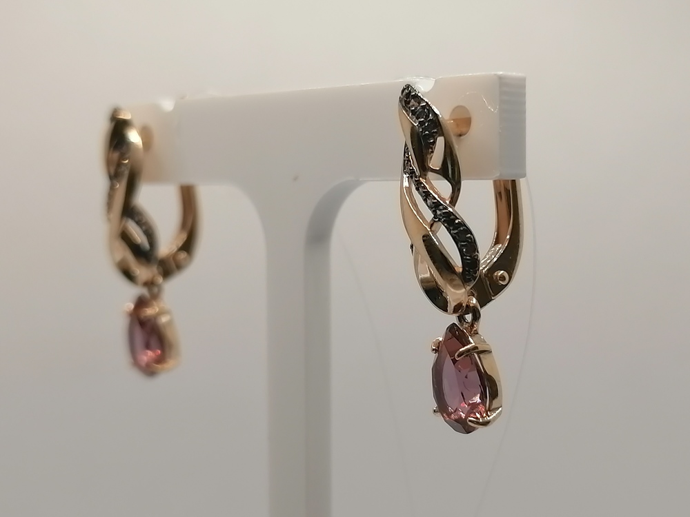 СЕРЬГИ С КАМНЯМИ (Au 585)