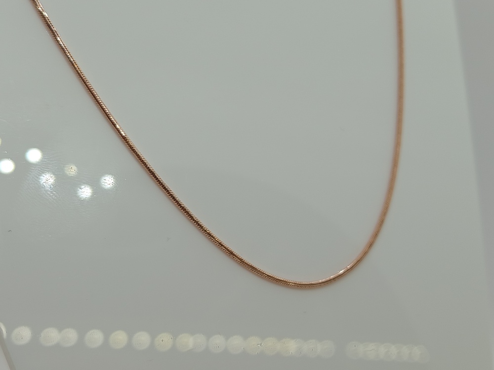 НЦ 12-078 ЦЕПЬ ПОЛНОВЕСНАЯ Жгут(снейк) (Au 585)