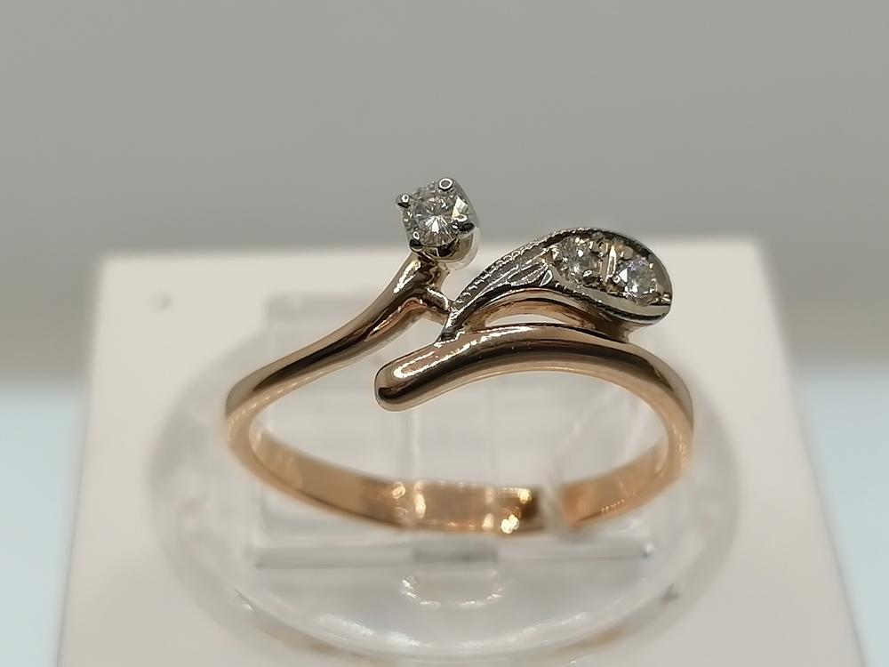 КОЛЬЦО БРИЛЛИАНТ Au 585