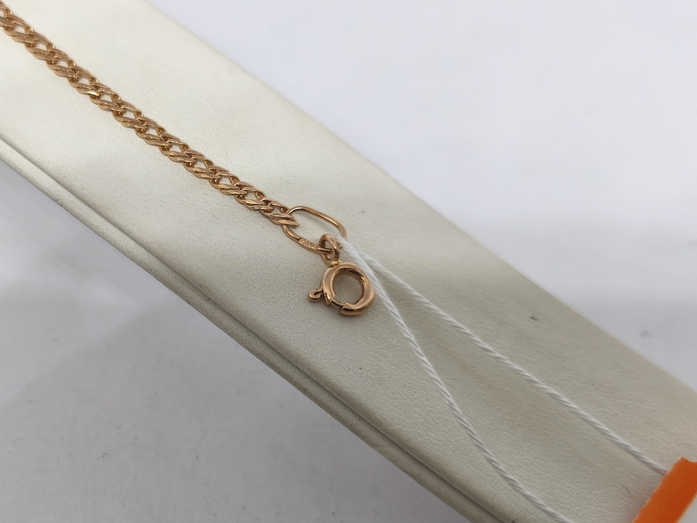 БРАСЛЕТ ПОЛНОВЕСНЫЙ Ромб двойной Au 585