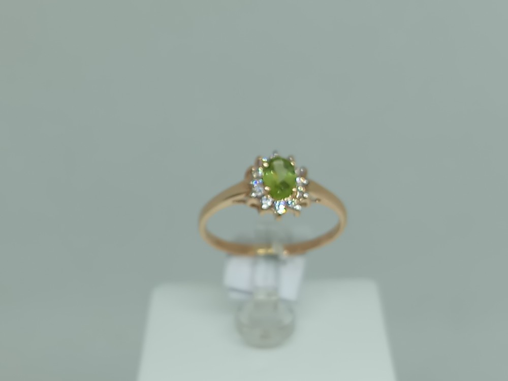 КОЛЬЦО С КАМНЯМИ (Au 585)