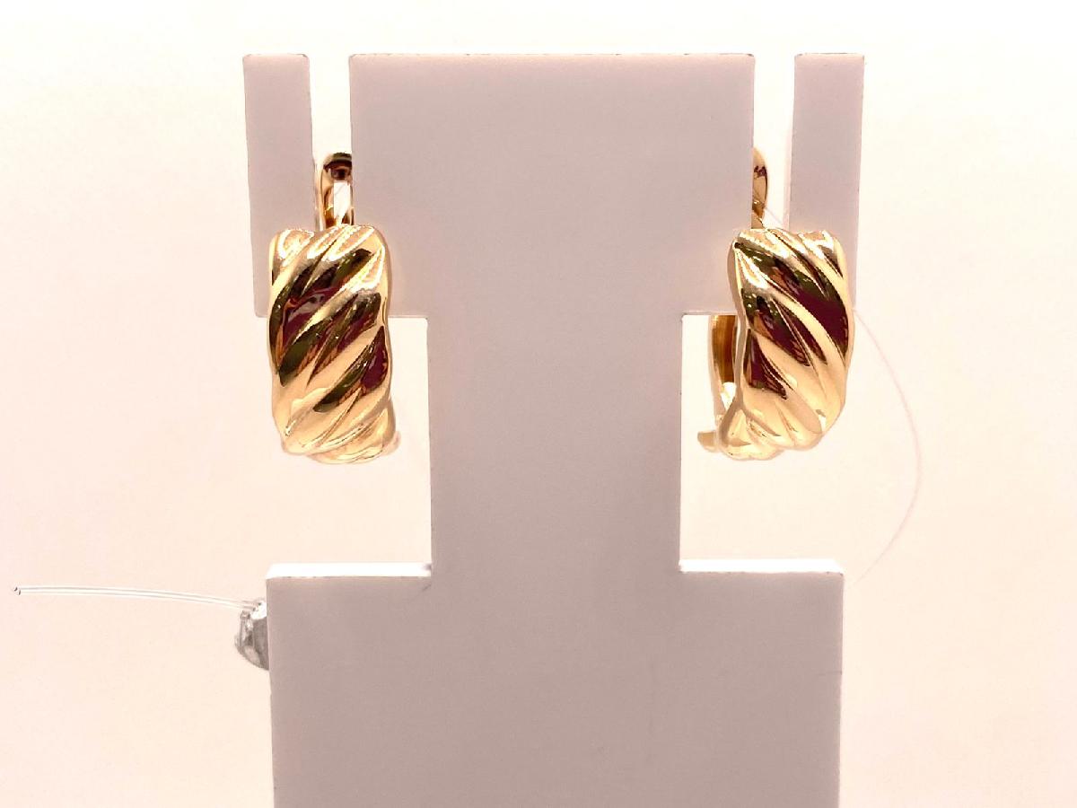 СЕРЬГИ БЕЗ КАМНЯ (Au 585)