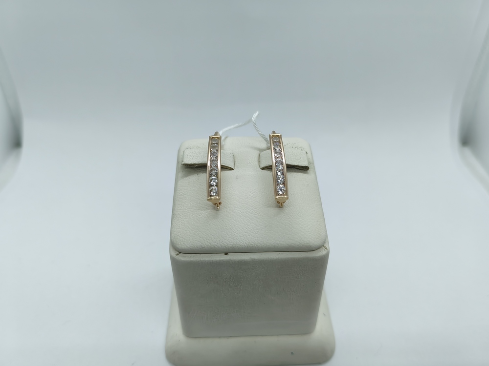 СКМИ585 СЕРЬГИ С КАМНЯМИ (Au 585)