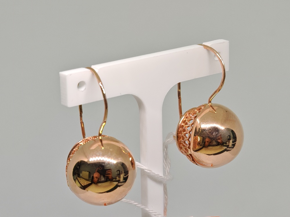 СШР585 СЕРЬГИ ШАРЫ (Au 585)