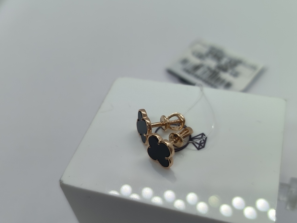 СЕРЬГИ ПУСЕТЫ с камнем (Au 585)