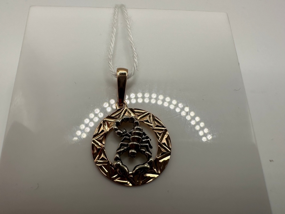 ПОДВЕСКА ЗНАК ЗОДИАКА СКОРПИОН Au 585