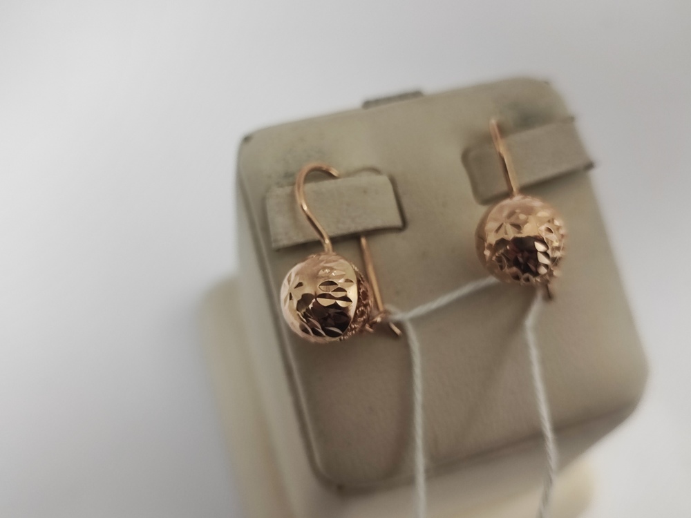 СЕРЬГИ БЕЗ КАМНЯ (Au 585)