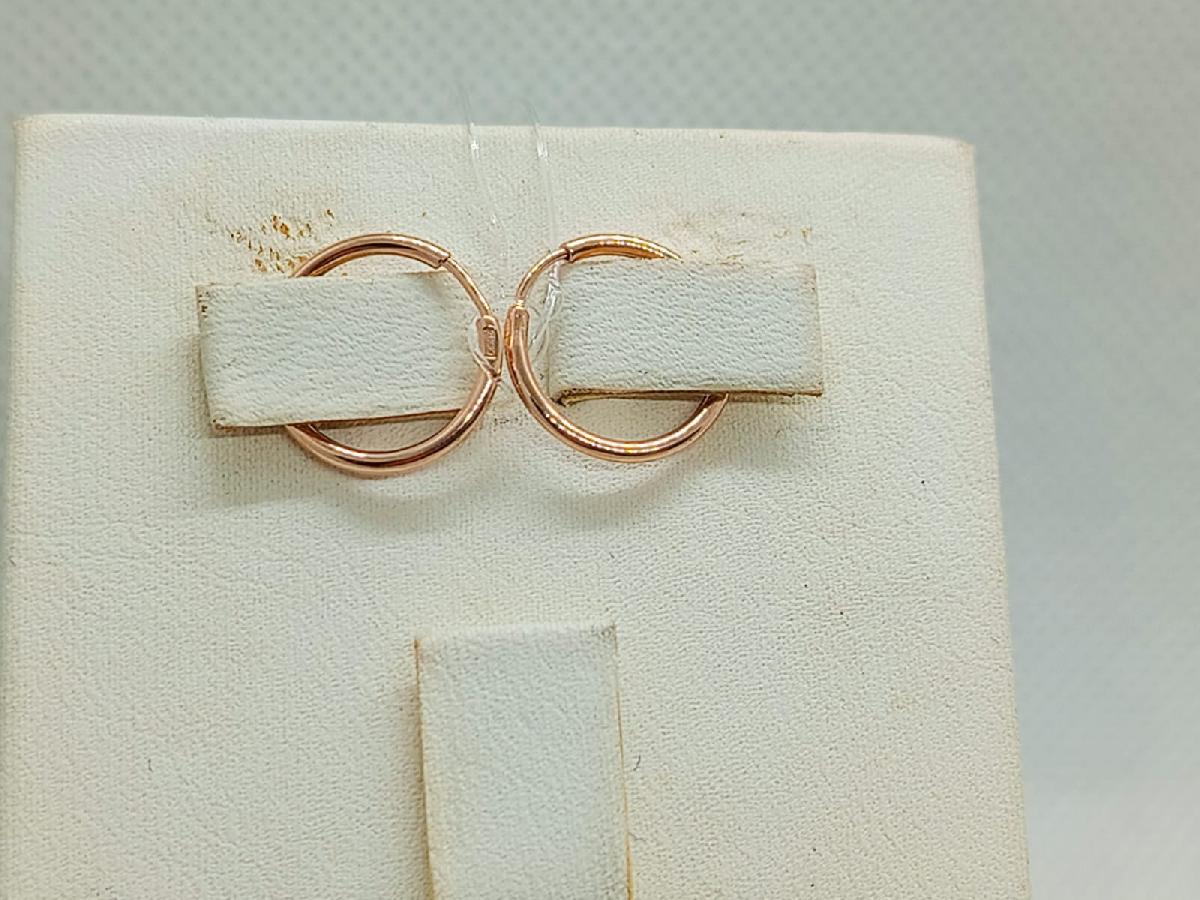 СЕРЬГИ КОНГО без камня (Au 585)