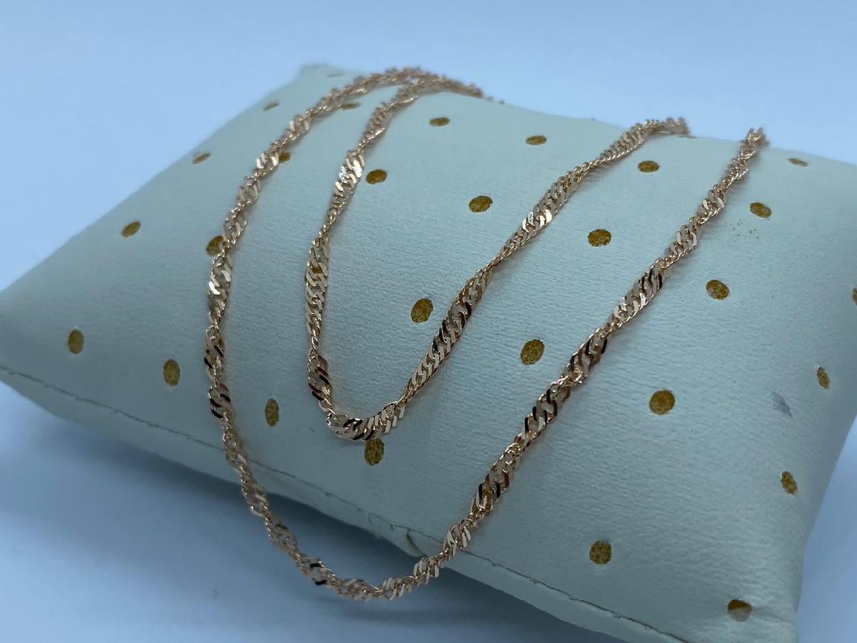 ЦЕПЬ ПУСТОТЕЛАЯ Сингапур (Au 585)