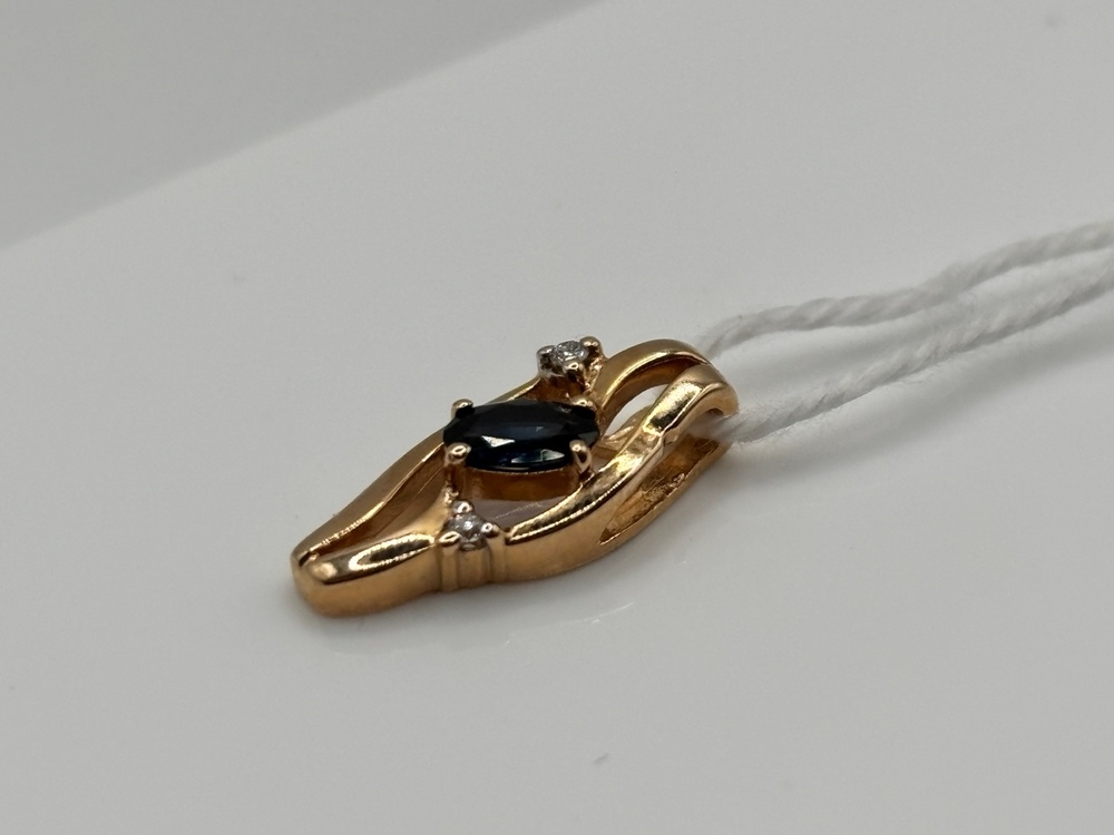 ПОДКМИ585 ПОДВЕСКА С КАМНЯМИ (Au 585)