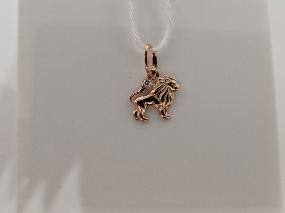 ПОДВЕСКА ЗНАК ЗОДИАКА ЛЕВ Au 585