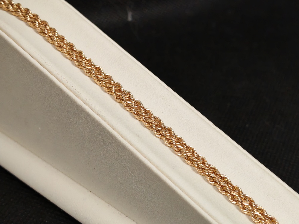 ЦЕПЬ ПУСТОТЕЛАЯ Веревка (Au 585)