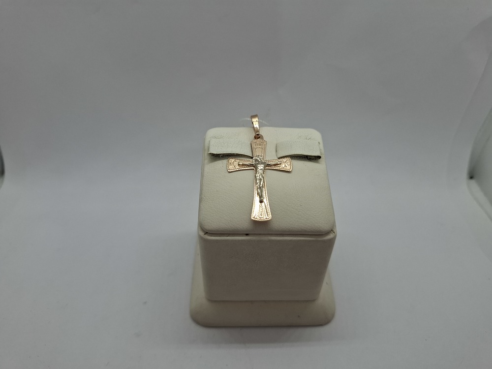 ПОДВЕСКА КРЕСТ без камня (Au 585)