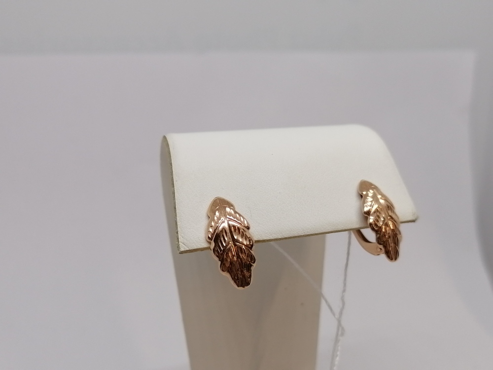 СЕРЬГИ БЕЗ КАМНЯ (Au 585)