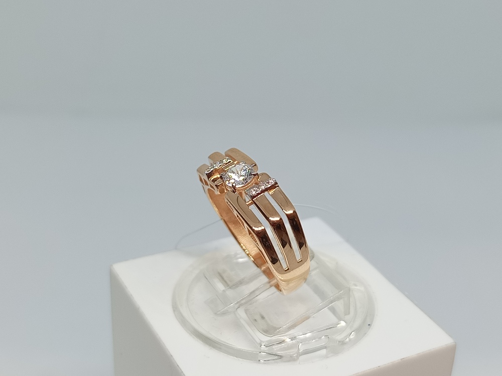 КОЛЬЦО С КАМНЯМИ (Au 585)