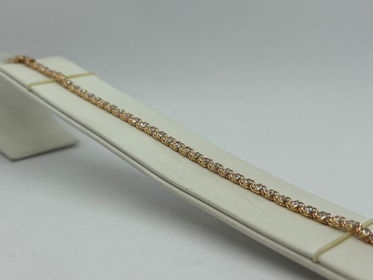 729К БРАСЛЕТ С КАМНЯМИ (Au 585)