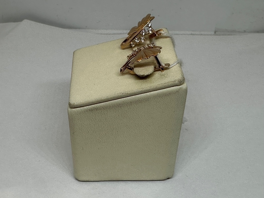 СКМИ585 СЕРЬГИ С КАМНЯМИ (Au 585)