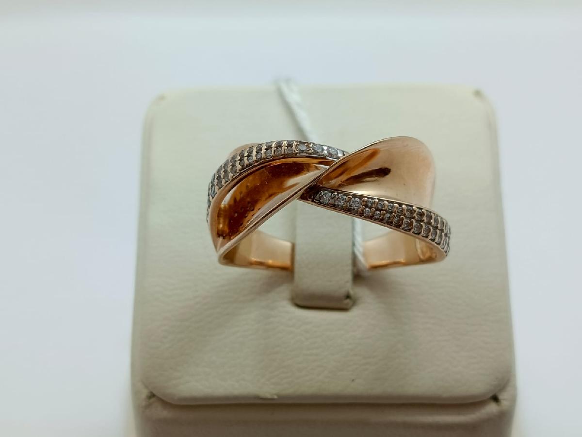 КОЛЬЦО С КАМНЯМИ (Au 585)