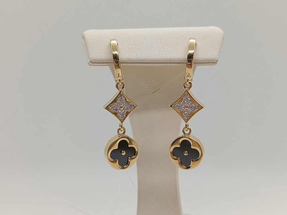 СЕРЬГИ С КАМНЯМИ (Au 585)