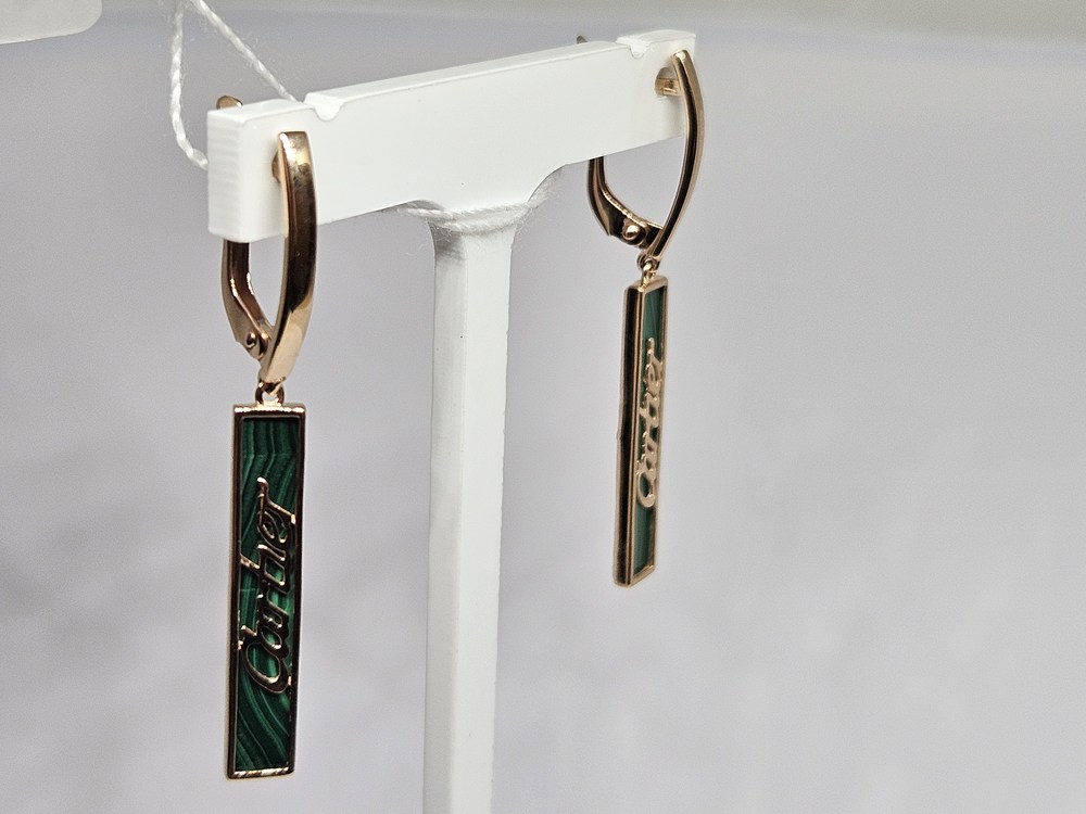 СЕРЬГИ С КАМНЕМ (Au 585)