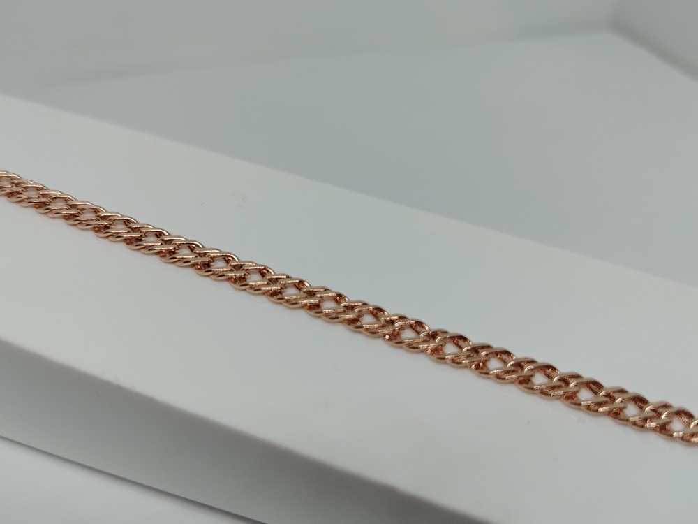 БРАСЛЕТ ПУСТОТЕЛЫЙ Ромб двойной (Au 585)