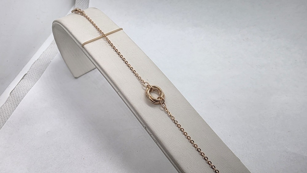 БРАСЛЕТ ПУСТОТЕЛЫЙ Якорное (Au 585)