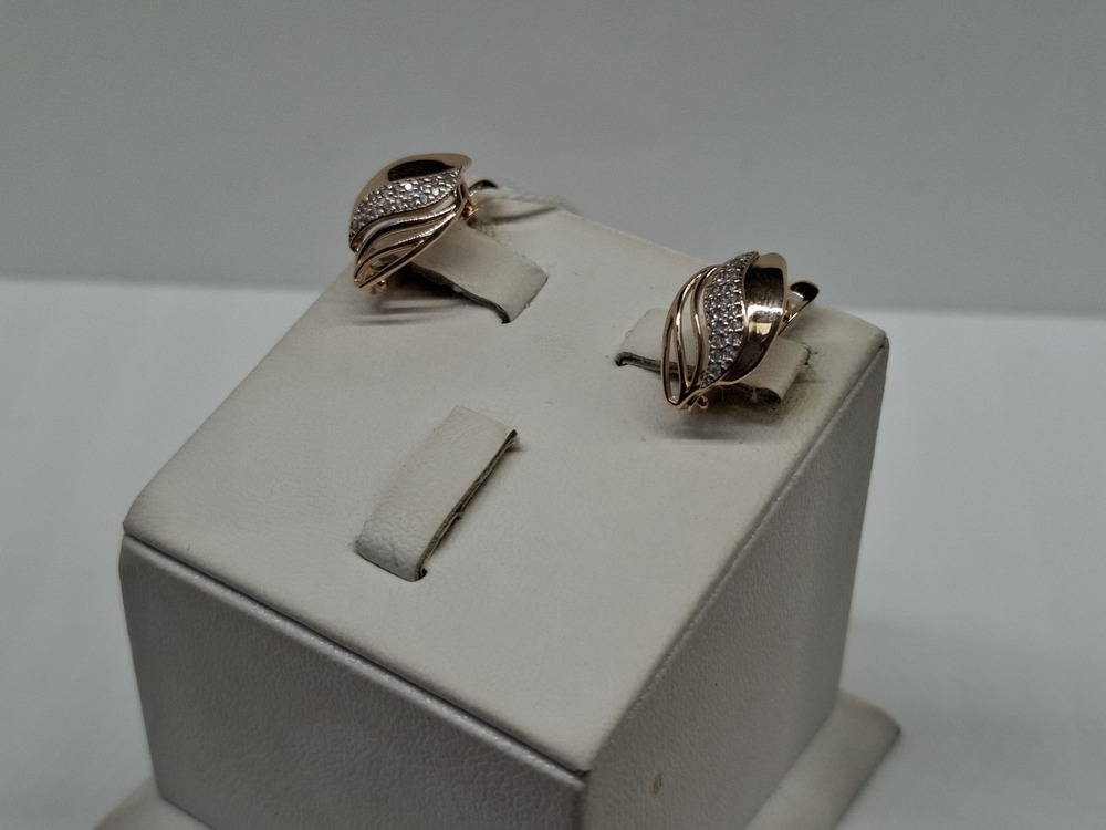 СКМИ585 СЕРЬГИ С КАМНЯМИ (Au 585)